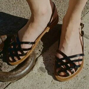 Dôen & K.Jacques Peche Sandal in Noir size 40